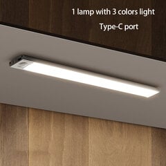 Magnetiline laetav LED-lamp liikumisanduriga (40 cm) цена и информация | Монтируемые светильники, светодиодные панели | kaup24.ee