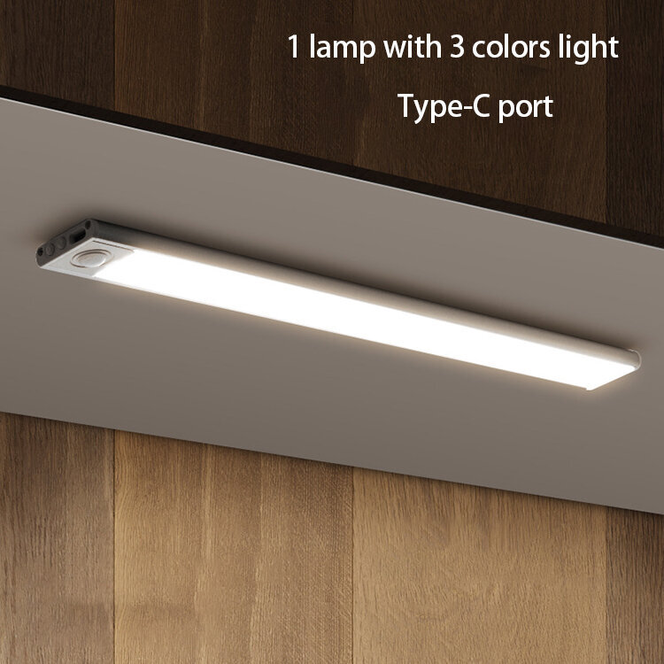 Magnetiline laetav LED-lamp liikumisanduriga (40 cm) hind ja info | Süvistatavad ja LED valgustid | kaup24.ee