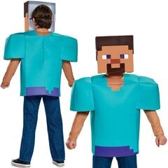 Karnevali kostüüm Minecraft Steve 124-136 cm 7-8 aastane цена и информация | Карнавальные костюмы | kaup24.ee