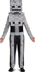 Karnevali kostüüm Minecraft Skeleton Disguise 127-136 cm (7-8 aastat) цена и информация | Карнавальные костюмы | kaup24.ee