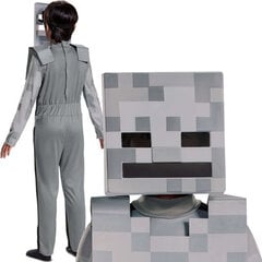 Karnevali kostüüm Minecraft Skeleton Disguise 127-136 cm (7-8 aastat) hind ja info | Karnevali kostüümid | kaup24.ee