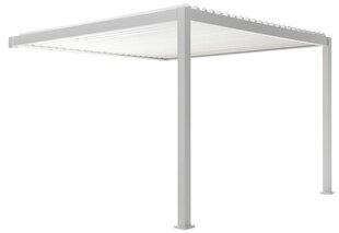 Gazebo Pergola Premium Wall 3x3, valge цена и информация | Беседки, навесы, тенты | kaup24.ee