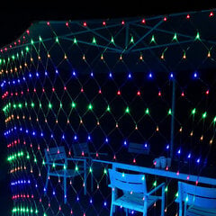 Jõuluvõrk tuled 1,5mx1,5m, 96 LED-i, LIVMAN YN-401 цена и информация | Гирлянды | kaup24.ee