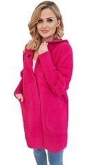 Женское пальто из шерсти альпака, розовое цена и информация | Женские пальто | kaup24.ee