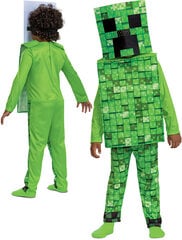 Karnevali kostüüm lastele Minecraft Halloween Creeper цена и информация | Карнавальные костюмы | kaup24.ee