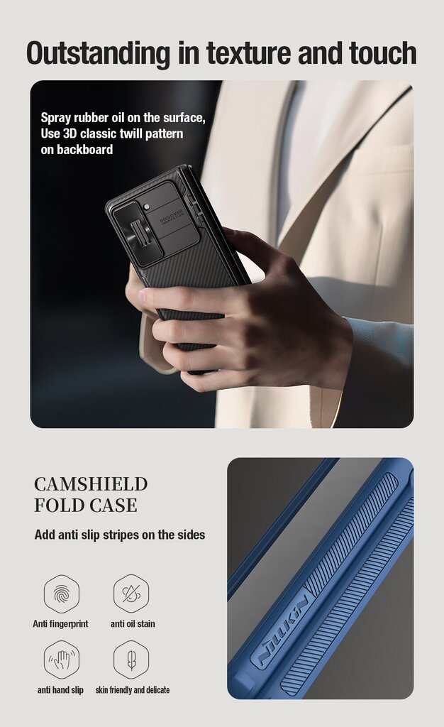 Nillkin CamShield Fold Samsung Galaxy Z Fold 5 hind ja info | Telefoni kaaned, ümbrised | kaup24.ee