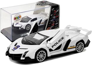 Sportauto politsei, valgus- ja heliefektidega, valge hind ja info | Poiste mänguasjad | kaup24.ee