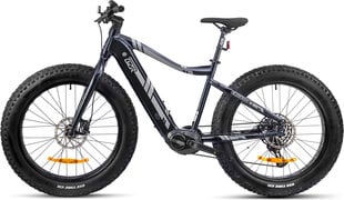 Электровелосипед GZR Black Raw 2023 26" Electric Fatbike 19", черный цвет цена и информация | Электровелосипеды | kaup24.ee