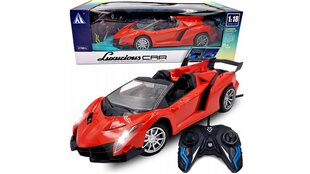 RC-auto, punane/must цена и информация | Игрушки для мальчиков | kaup24.ee