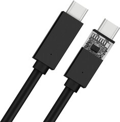 Platinet кабель USB-C - USB-C 5A 100W 2 м, черный (45579) цена и информация | Кабели для телефонов | kaup24.ee