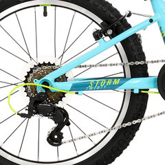 Детский велосипед Rock Machine Storm 20 голубой/желтый цена и информация | Велосипеды | kaup24.ee