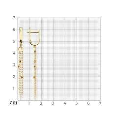 Золотые серьги, 2.15 г,  585° цена и информация | Серьги | kaup24.ee