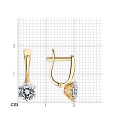 Kuldkõrvarõngad naistele, 2.32 g, 585° hind ja info | Kõrvarõngad | kaup24.ee