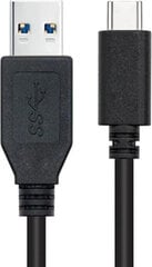 Кабель USB A — USB C NANOCABLE 10.01.4002 2 m Чёрный цена и информация | Кабели для телефонов | kaup24.ee