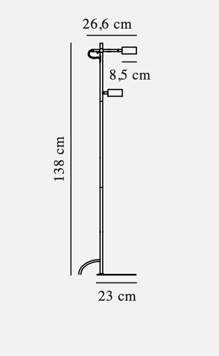 Nordlux põrandalamp Clyde 8W, LED 2010844003 hind ja info | Põrandalambid | kaup24.ee