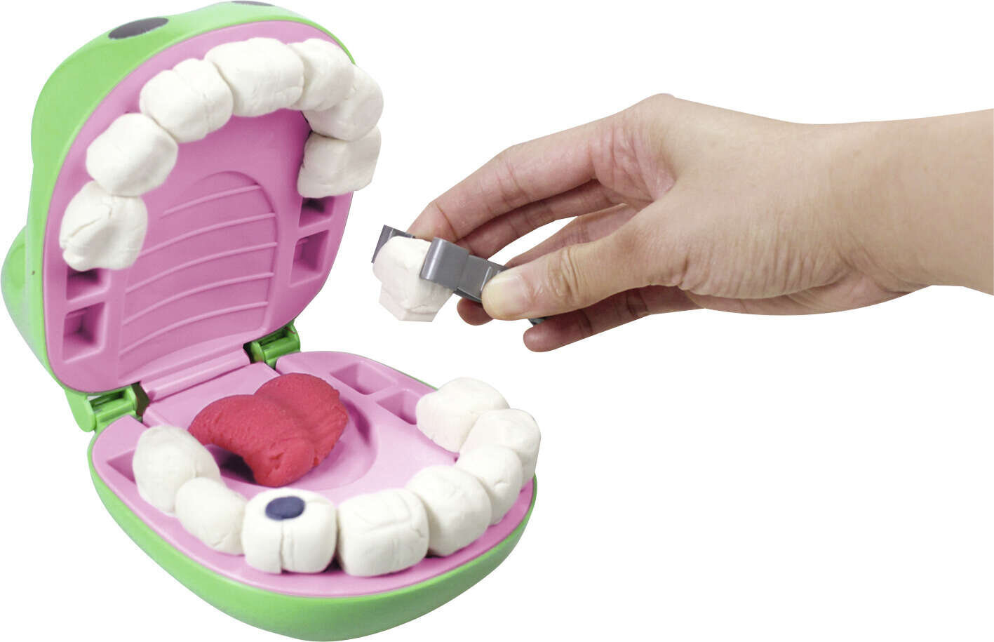 Loominguline komplekt tarvikutega Ciastoline Little Dentist Crocodile hind ja info | Arendavad mänguasjad | kaup24.ee