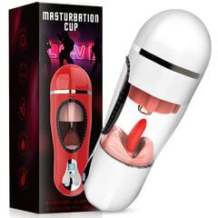 Automaatne meeste masturbaator 2in1 Pleasure, valge цена и информация | Секс игрушки, мастурбаторы | kaup24.ee