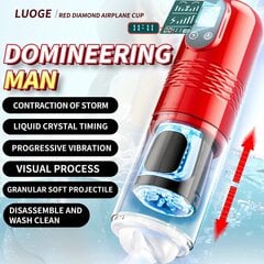Automaatne meeste masturbaator Domineering Man, punane hind ja info | Sekslelud, masturbaatorid | kaup24.ee