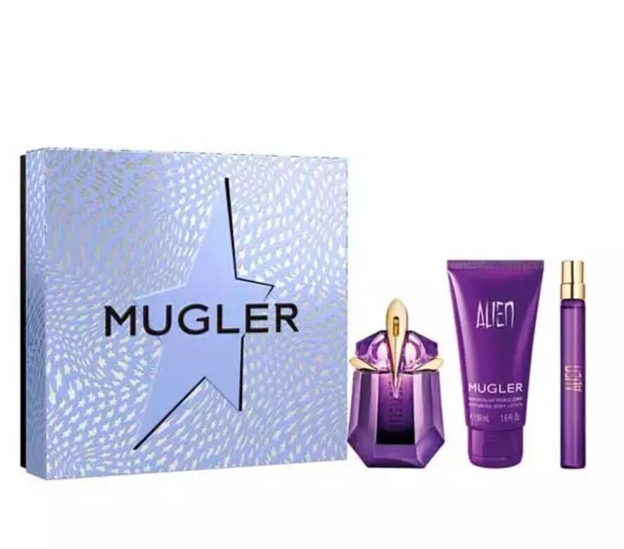 Kosmeetikakomplekt Thierry Mugler Alien naistele: parfüümvesi Edp, 30 ml + parfüümvesi Edp, 10 ml + ihupiim, 50 ml hind ja info | Kehakreemid, losjoonid | kaup24.ee