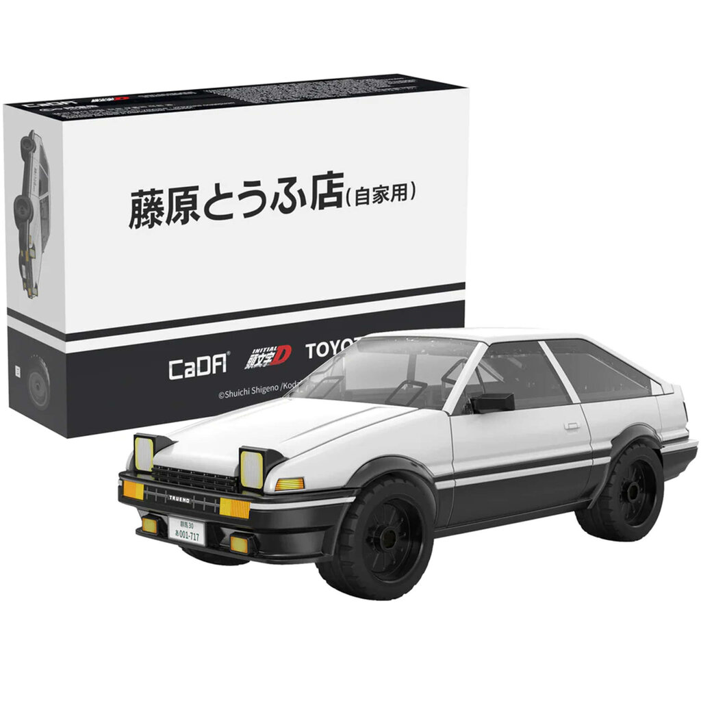 Blokid CaDA Valge Toyota AE86-trueno Town Car Initial-D 72 tk. hind ja info | Klotsid ja konstruktorid | kaup24.ee