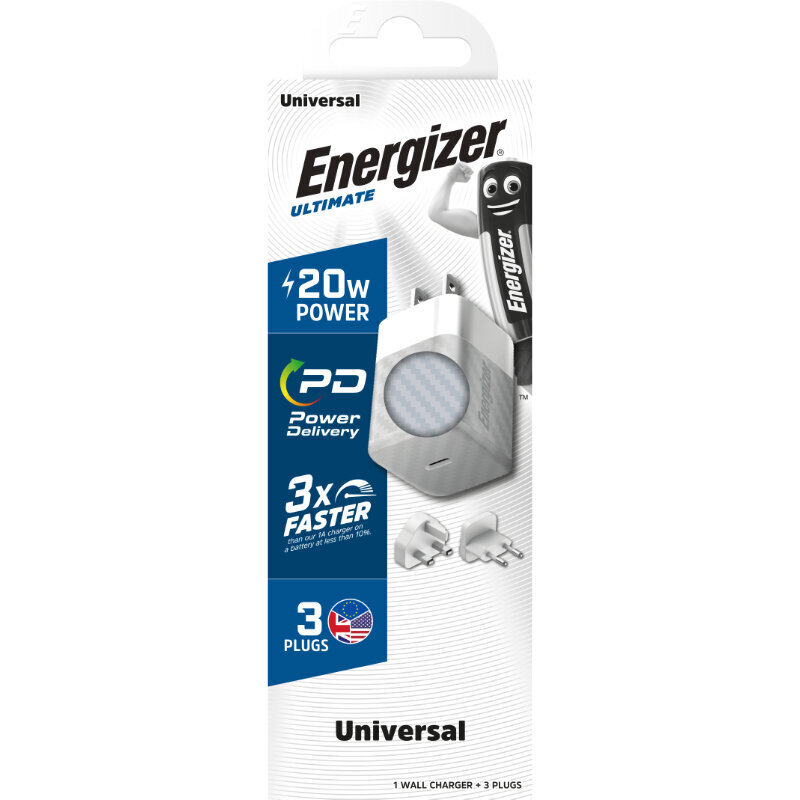 Energizer A20MUSL цена и информация | Mobiiltelefonide laadijad | kaup24.ee