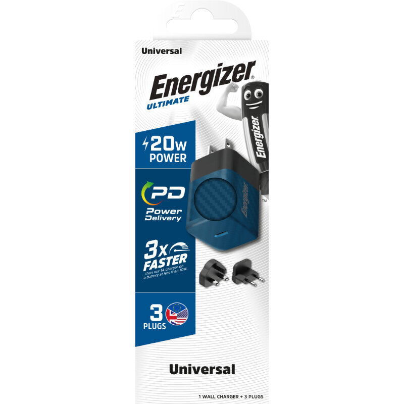 Energizer A20MUBL цена и информация | Mobiiltelefonide laadijad | kaup24.ee