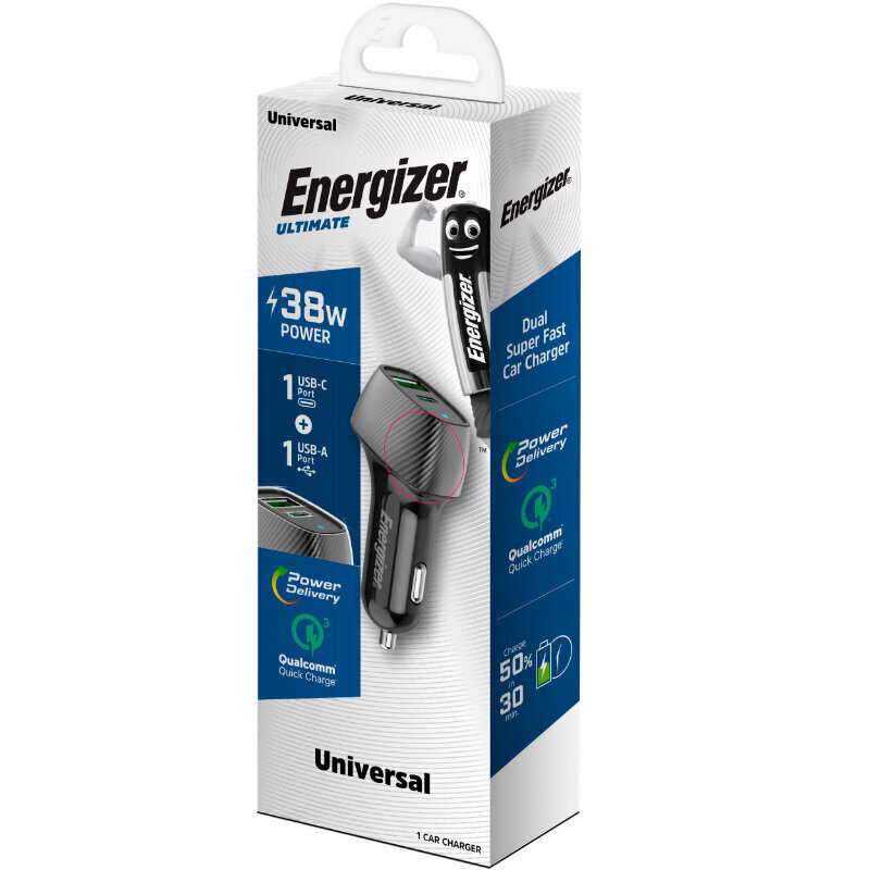 Energizer D38BK hind ja info | Mobiiltelefonide laadijad | kaup24.ee