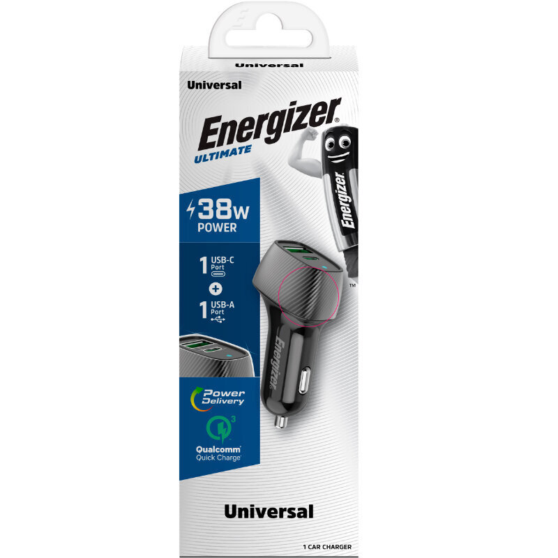 Energizer D38BK цена и информация | Mobiiltelefonide laadijad | kaup24.ee