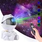 Valgusefektiga projektor Astronaut LED 3D, valge цена и информация | Arendavad mänguasjad | kaup24.ee