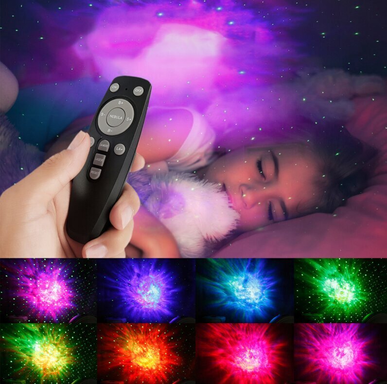 Valgusefektide projektor Astronaut LED 3D , must цена и информация | Arendavad mänguasjad | kaup24.ee