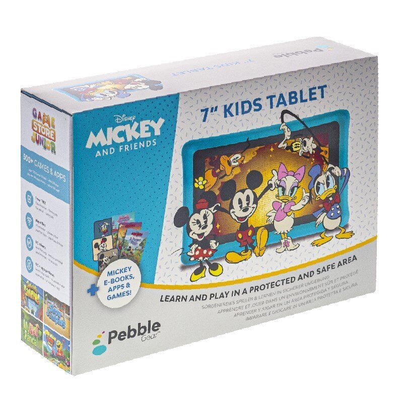 Pebble Gear Disney's Mickey and Friends WiFi 16GB Blue + Headphones цена и информация | Tahvelarvutid | kaup24.ee