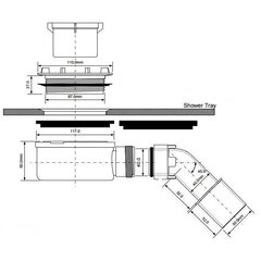 Dušialuse sifoon McAlpine HC273 hind ja info | Sifoonid | kaup24.ee