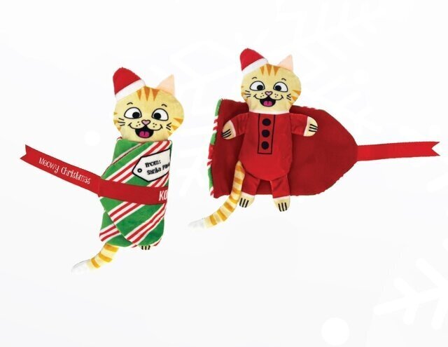 Jõulumänguasi kassidele Kong Holiday Pull-a-partz, 15 cm цена и информация | Mänguasjad kassidele | kaup24.ee