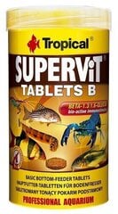 Toit kaladele Tropical Supervit Tablets B, 150 g цена и информация | Корм для живой рыбы | kaup24.ee
