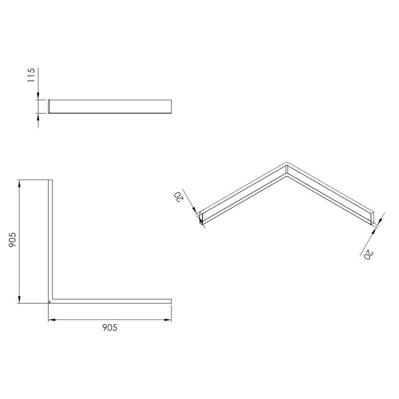 Dušialuse esipaneel Square 90x90 цена и информация | Dušialused | kaup24.ee