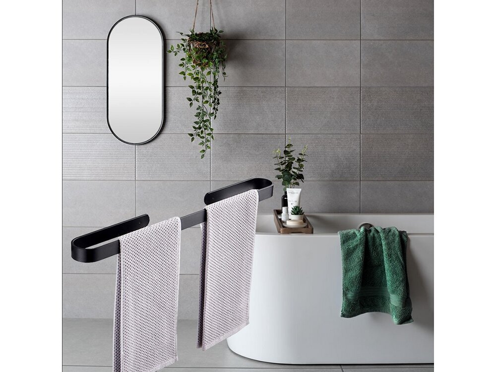 Seinale kinnitatav metallist vannitoa käterätikuhoidja hind ja info | Vannitoa sisustuselemendid ja aksessuaarid | kaup24.ee