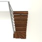 Moodul trepp Comfort Top Turn Minka, Hõbe / Pähkel 1/4 Pööre, komplekti kõrgus: 312 cm hind ja info | Trepid | kaup24.ee