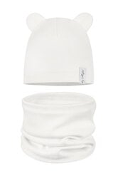 Laste mütsi ja salli komplekt 42-46 cm цена и информация | Шапки, перчатки, шарфики для новорожденных | kaup24.ee