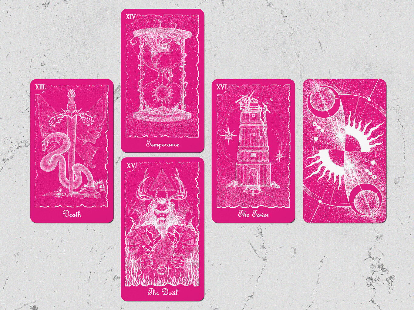 Карты Таро Mystical Universe Tarot Pink White цена | kaup24.ee