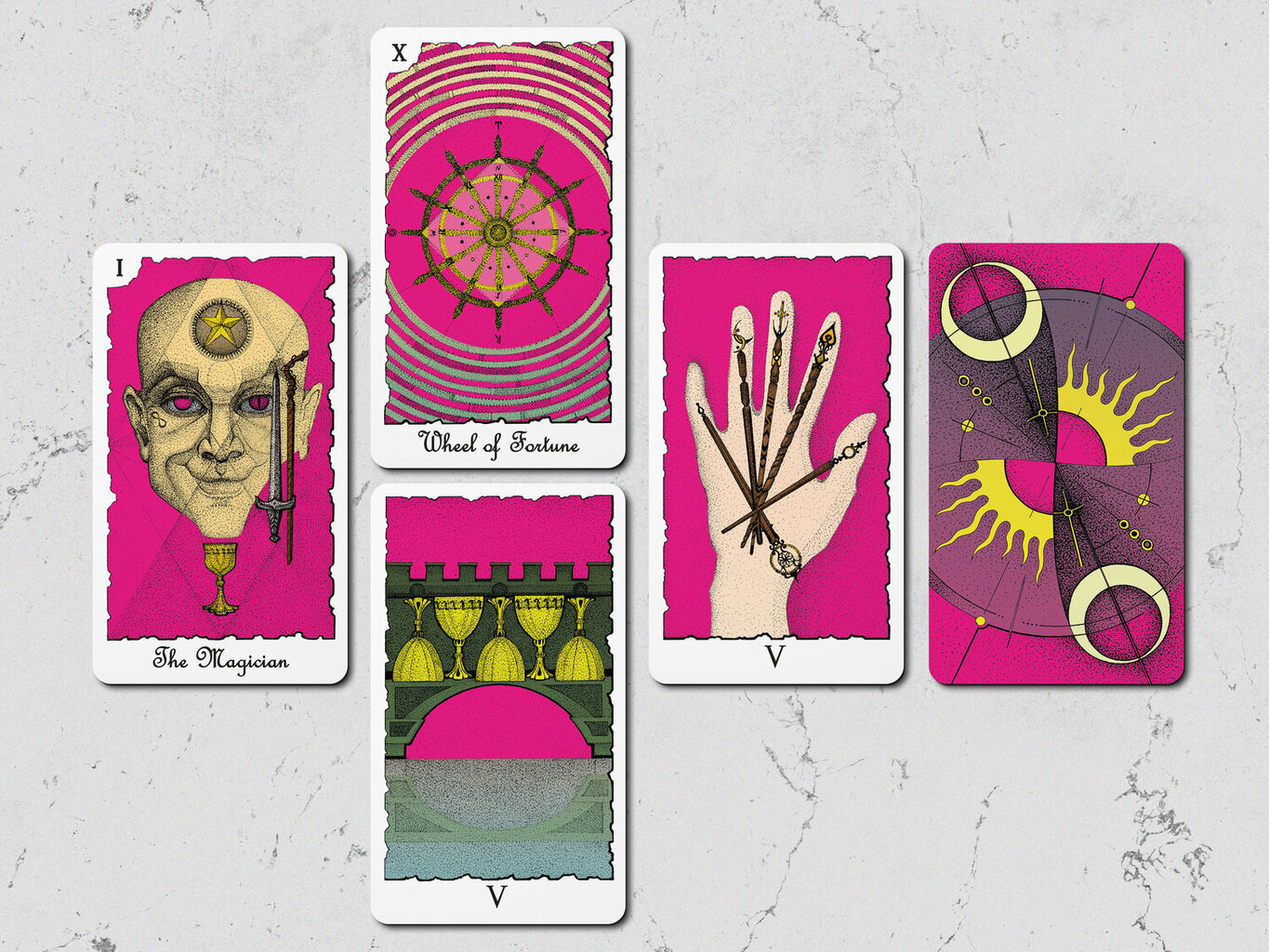 Карты Таро Mystical Universe Tarot Pink Colored цена | kaup24.ee