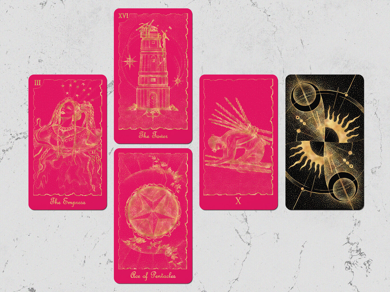 Taro kaardid Mystical Universe Tarot Pink Gold hind ja info | Esoteerika | kaup24.ee