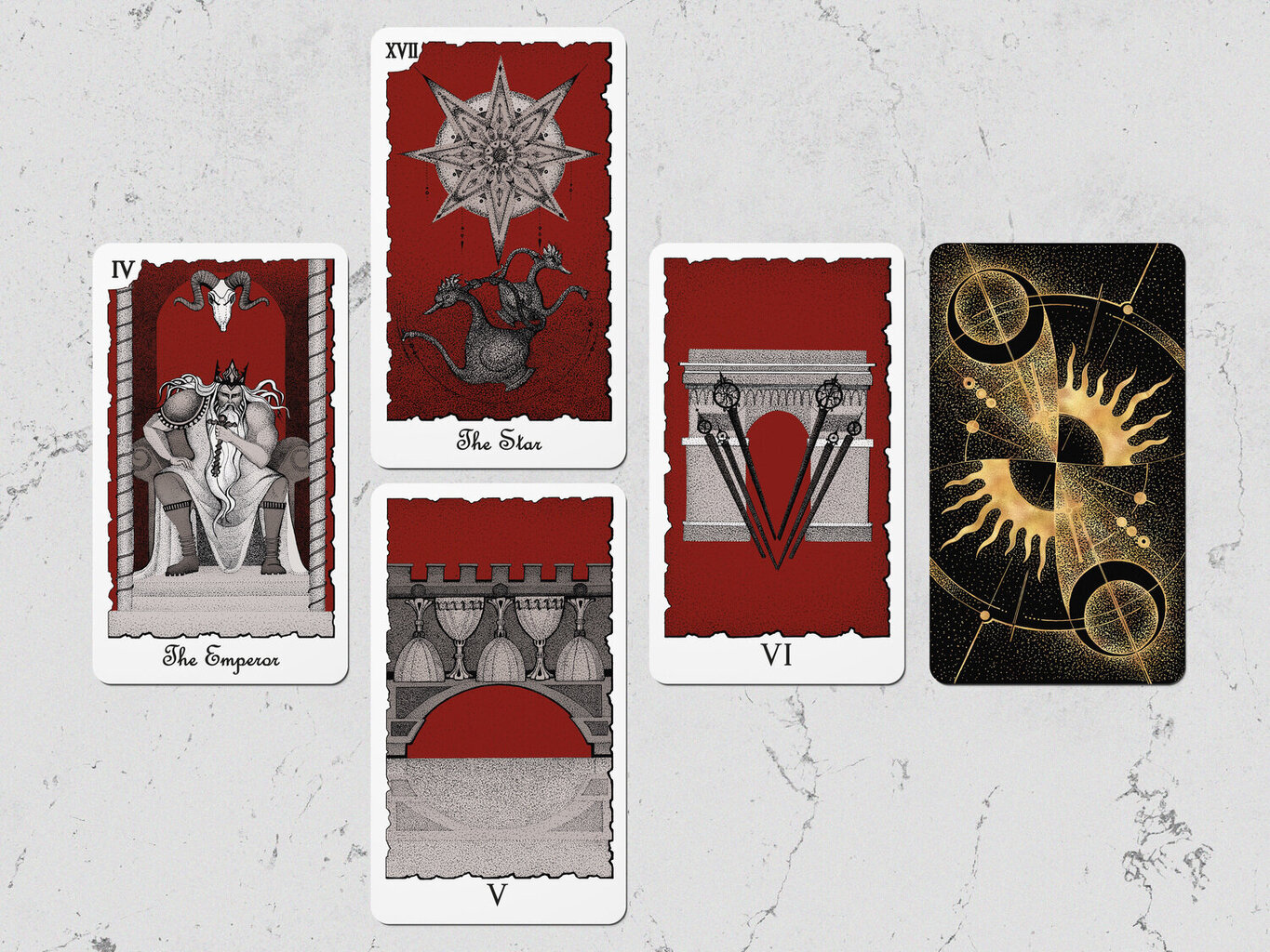 Taro kaardid Mystical Universe Tarot Red Gray цена и информация | Esoteerika | kaup24.ee