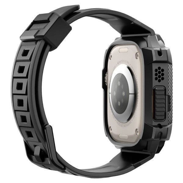 Spigen Rugged Armor Pro Apple Watch Ultra 49mm Black ACS05460 цена и информация | Nutikellade ja nutivõrude tarvikud | kaup24.ee