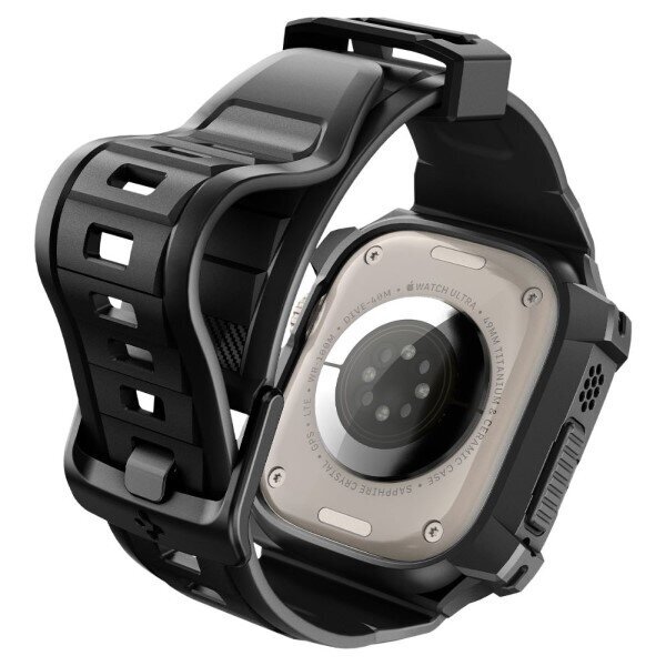 Spigen Rugged Armor Pro Apple Watch Ultra 49mm Black ACS05460 цена и информация | Nutikellade ja nutivõrude tarvikud | kaup24.ee