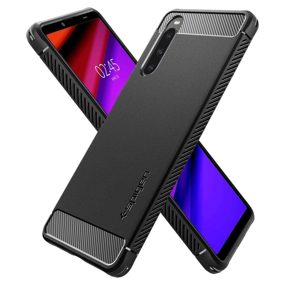 Spigen Rugged Armor Sony Xperia 10V Matte Black hind ja info | Telefoni kaaned, ümbrised | kaup24.ee