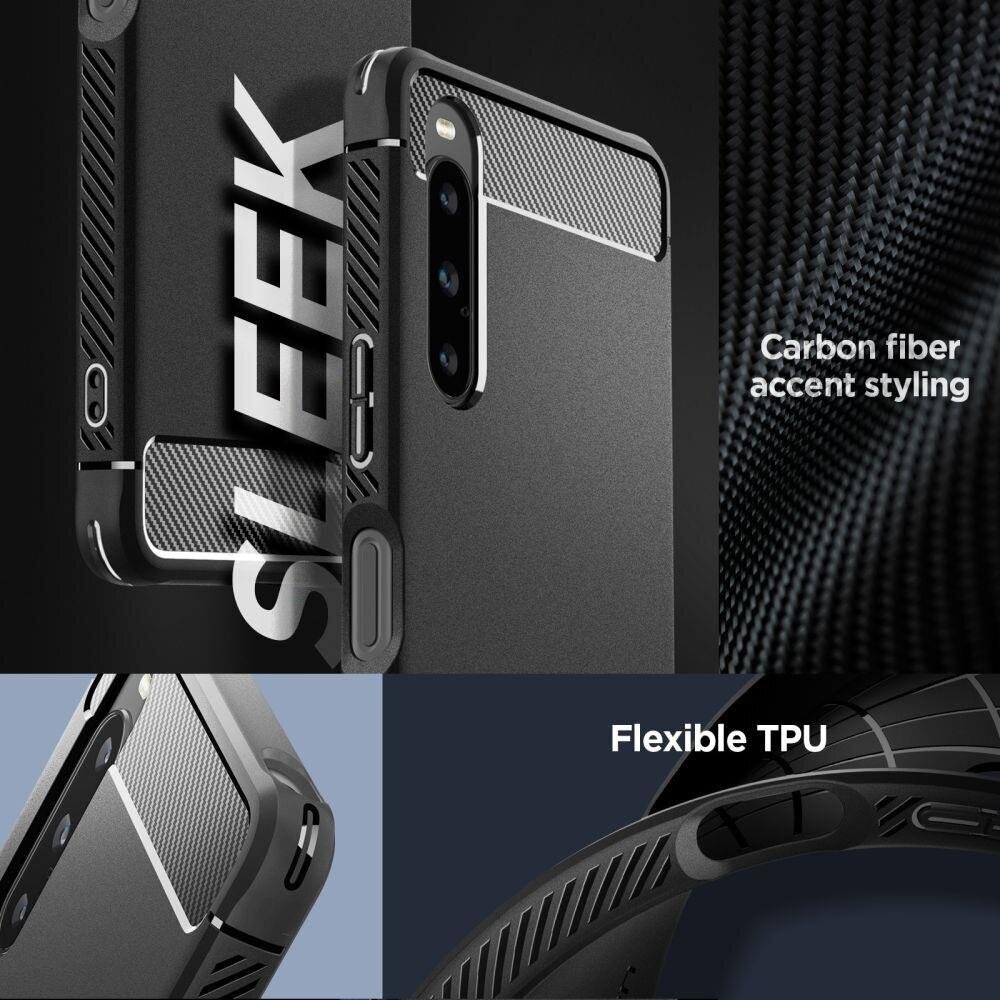 Spigen Rugged Armor Sony Xperia 10V Matte Black цена и информация | Telefoni kaaned, ümbrised | kaup24.ee
