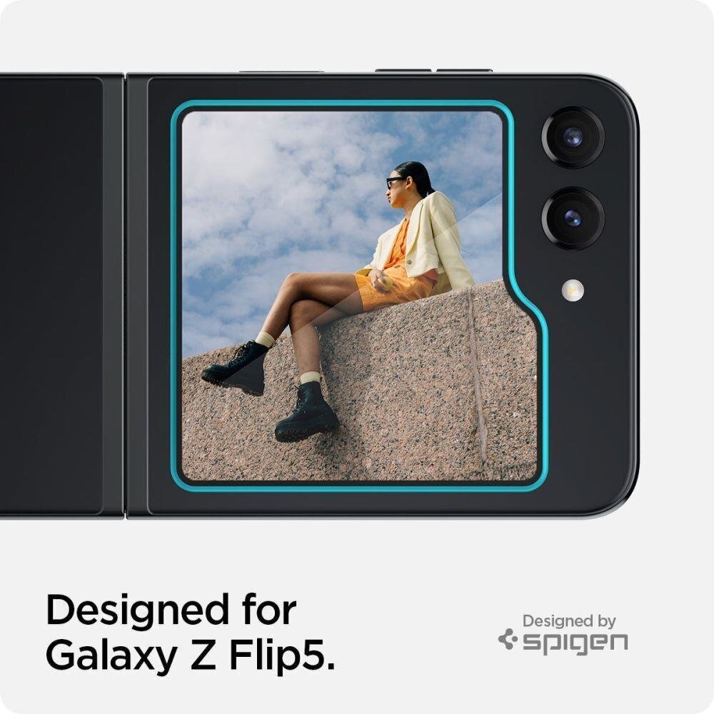 Spigen Glas.TR Galaxy Z Flip 5 цена и информация | Ekraani kaitsekiled | kaup24.ee