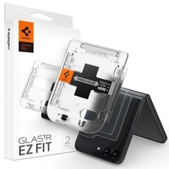 TEMPERED GLASS Spigen GLAS.TR &quot;EZ FIT&quot; 2-PACK GALAXY Z Flip 5 CLEAR цена и информация | Защитные пленки для телефонов | kaup24.ee