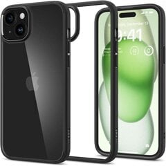 Spigen Ultra Hybrid iPhone 15 Plus 6,7" Matte Black ACS06657 цена и информация | Чехлы для телефонов | kaup24.ee