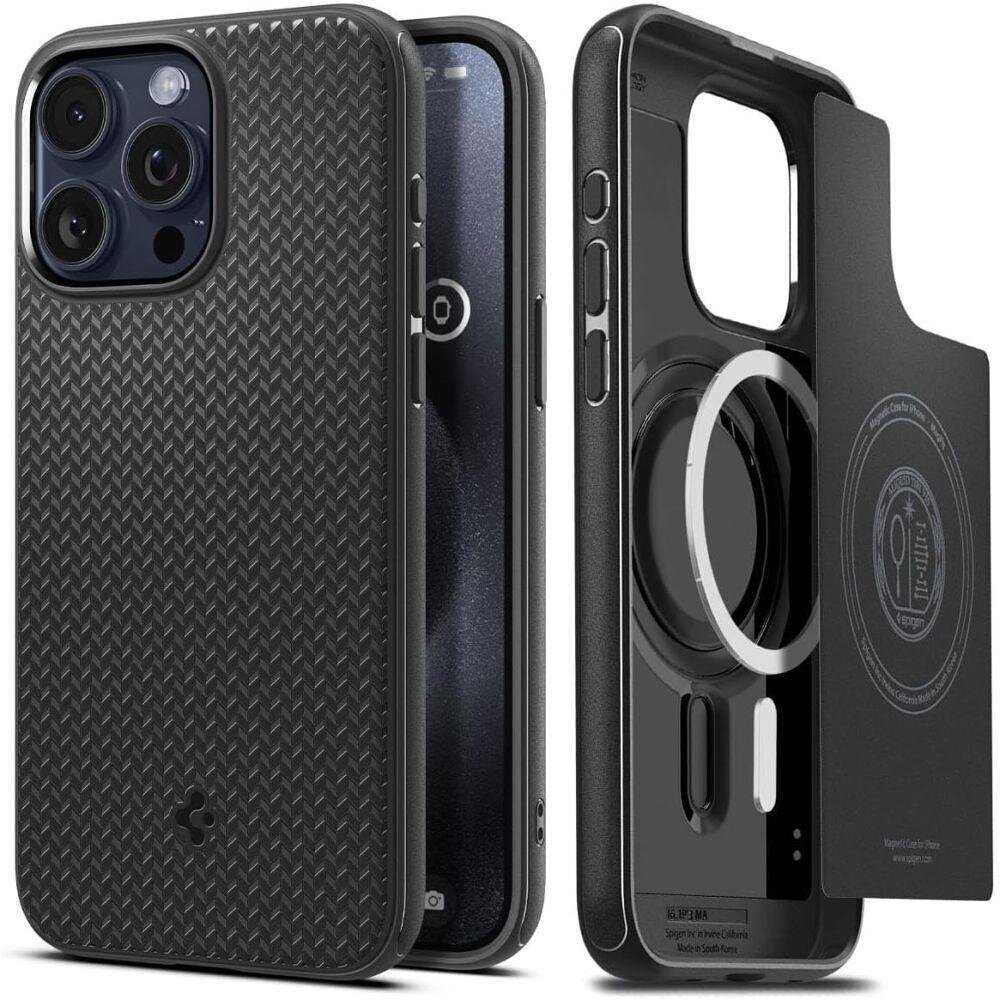 Spigen Mag Armor iPhone 15 Pro 6.1" MagSafe Matte Black hind ja info | Telefoni kaaned, ümbrised | kaup24.ee